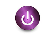 Power button icon, start symbol