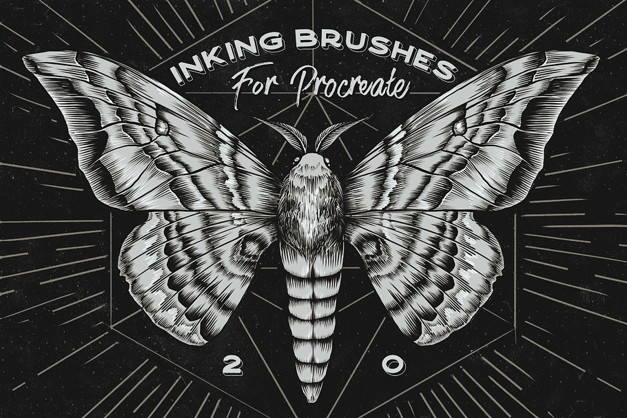 Procreate Inking brushes - set of 20