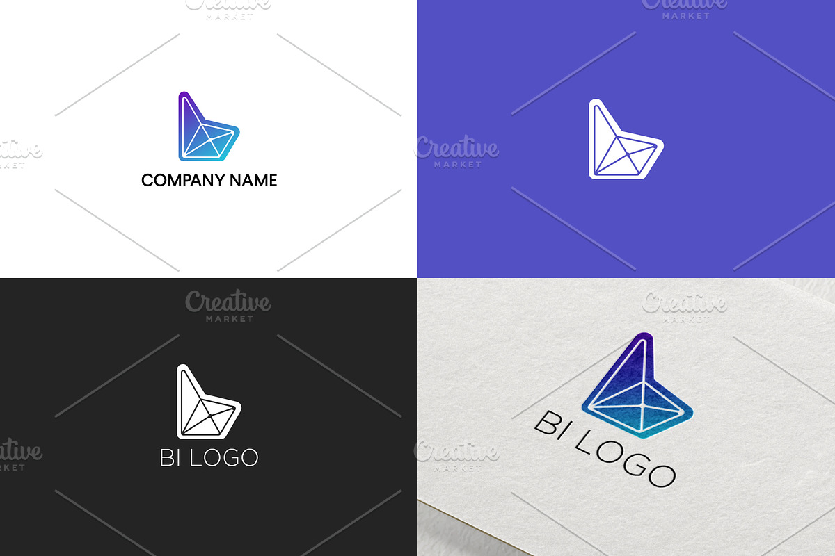 Simple logo design for letter B in Logo Templates - product preview 8