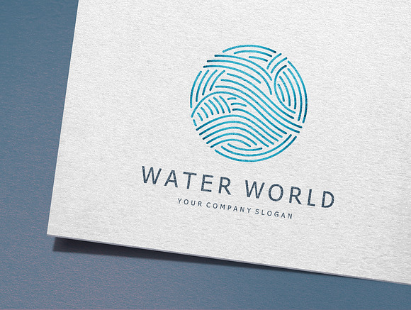 Water World Logo in Logo Templates - product preview 1