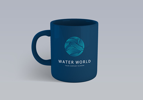 Water World Logo in Logo Templates - product preview 2