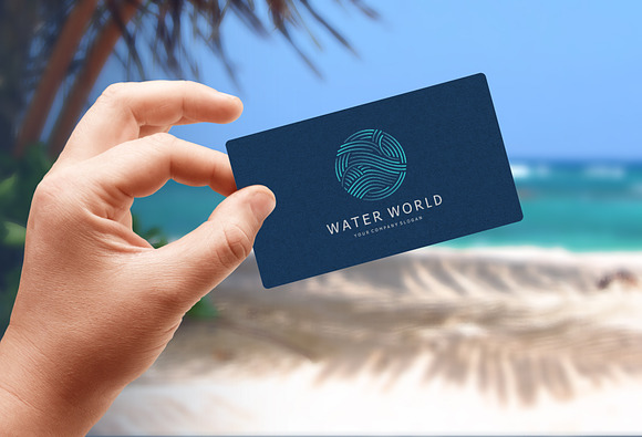 Water World Logo in Logo Templates - product preview 3