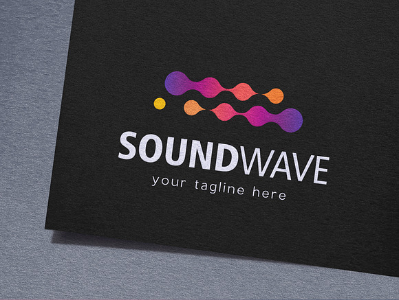 Sound Wave Logo in Logo Templates - product preview 1
