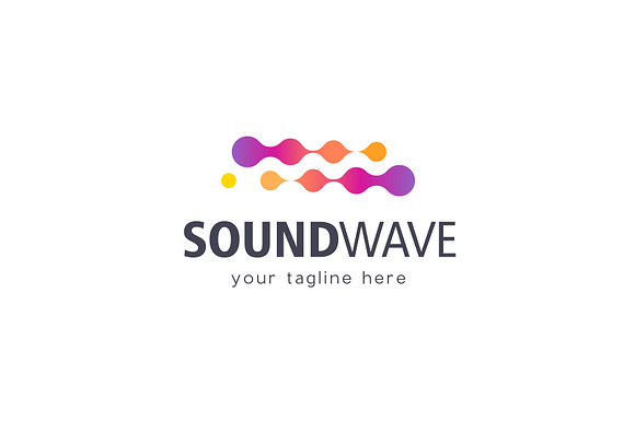 Sound Wave Logo in Logo Templates - product preview 3