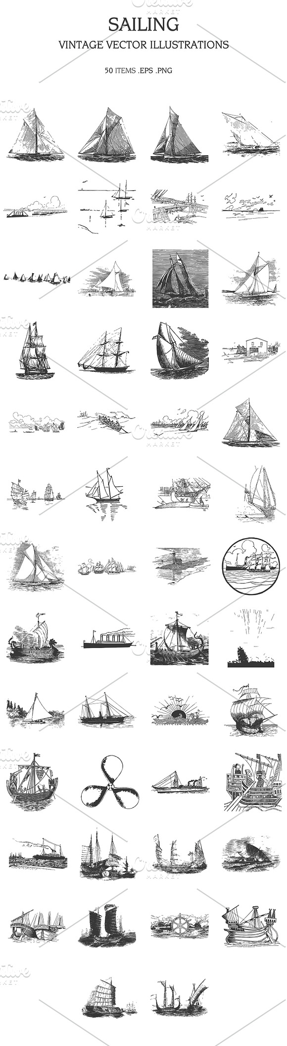 Vintage Vector Illustrations Bundle in Illustrations - product preview 5