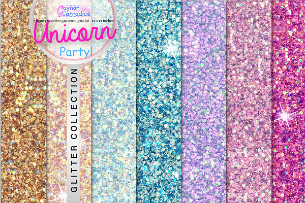 Unicorn Party Glitter Collection