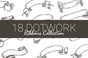 Vintage dotwork ribbons collection