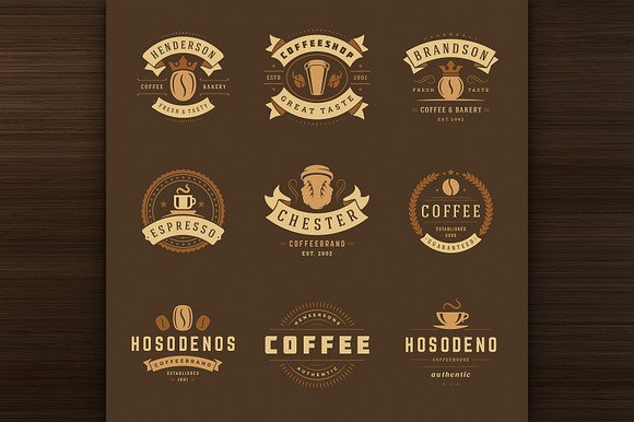 36 Coffee Logos and Badges in Logo Templates - product preview 9