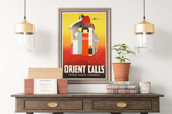 Orient Calls - Vintage Travel Poster