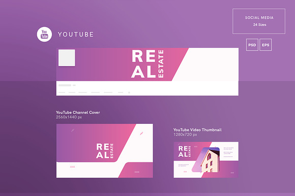 Social Media Pack | Real Estate Agen in Social Media Templates - product preview 2