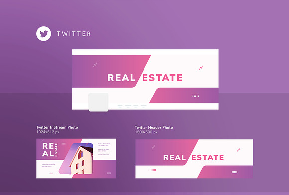 Social Media Pack | Real Estate Agen in Social Media Templates - product preview 3