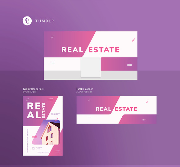 Social Media Pack | Real Estate Agen in Social Media Templates - product preview 4