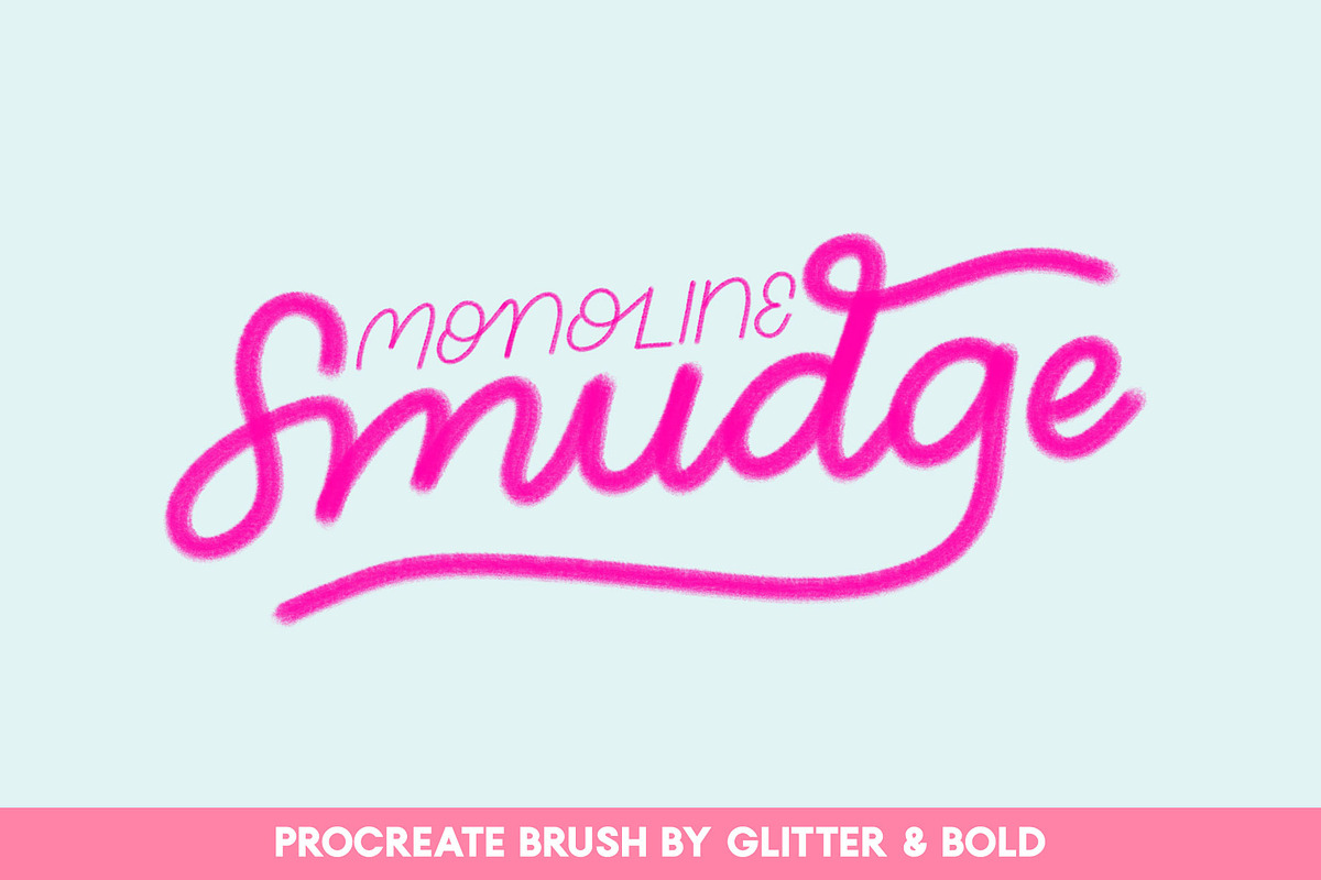 Monoline Smudge Procreate Brush in Add-Ons - product preview 8