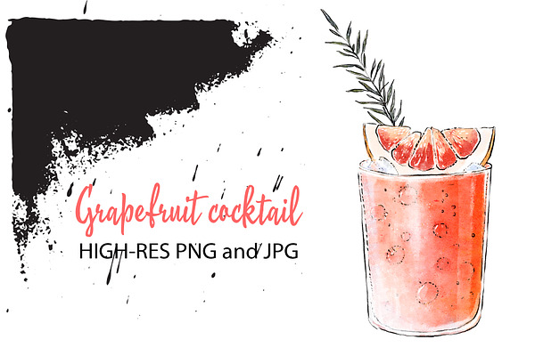 Grapefruit & rosemary cocktail