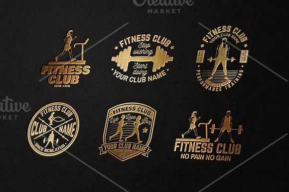 Fitness Club in Logo Templates - product preview 3