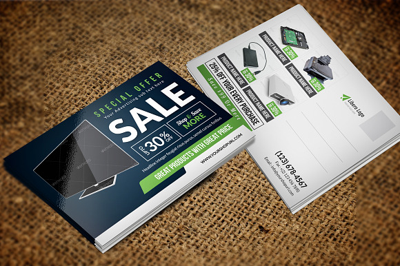 Product Promotion Postcard Design in Postcard Templates - product preview 2