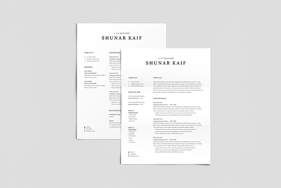Volkhov Resume in Resume Templates - product preview 1