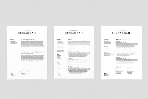 Volkhov Resume in Resume Templates - product preview 2