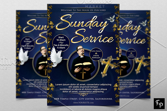 Church Flyer v4 in Flyer Templates - product preview 1