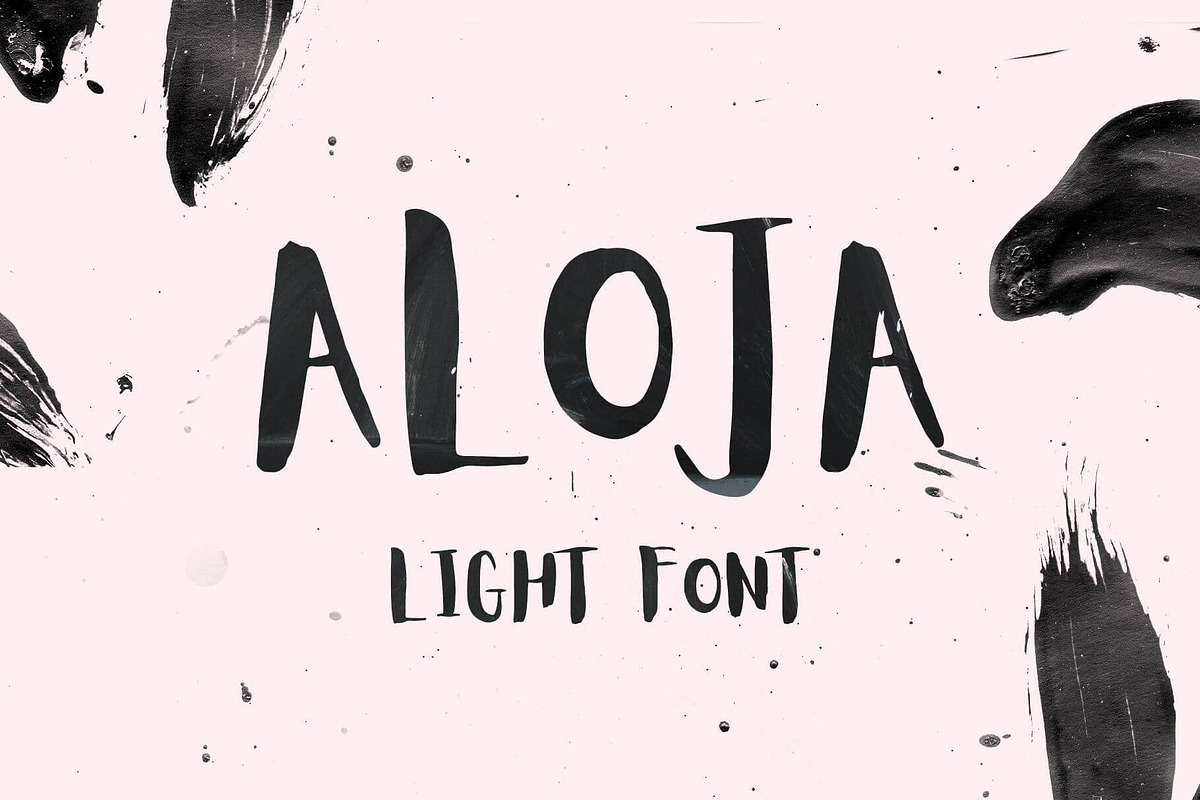 Aloja Light Handwriting Font in Fonts - product preview 8