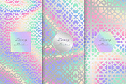 Set of Arabic holographic backgrounds