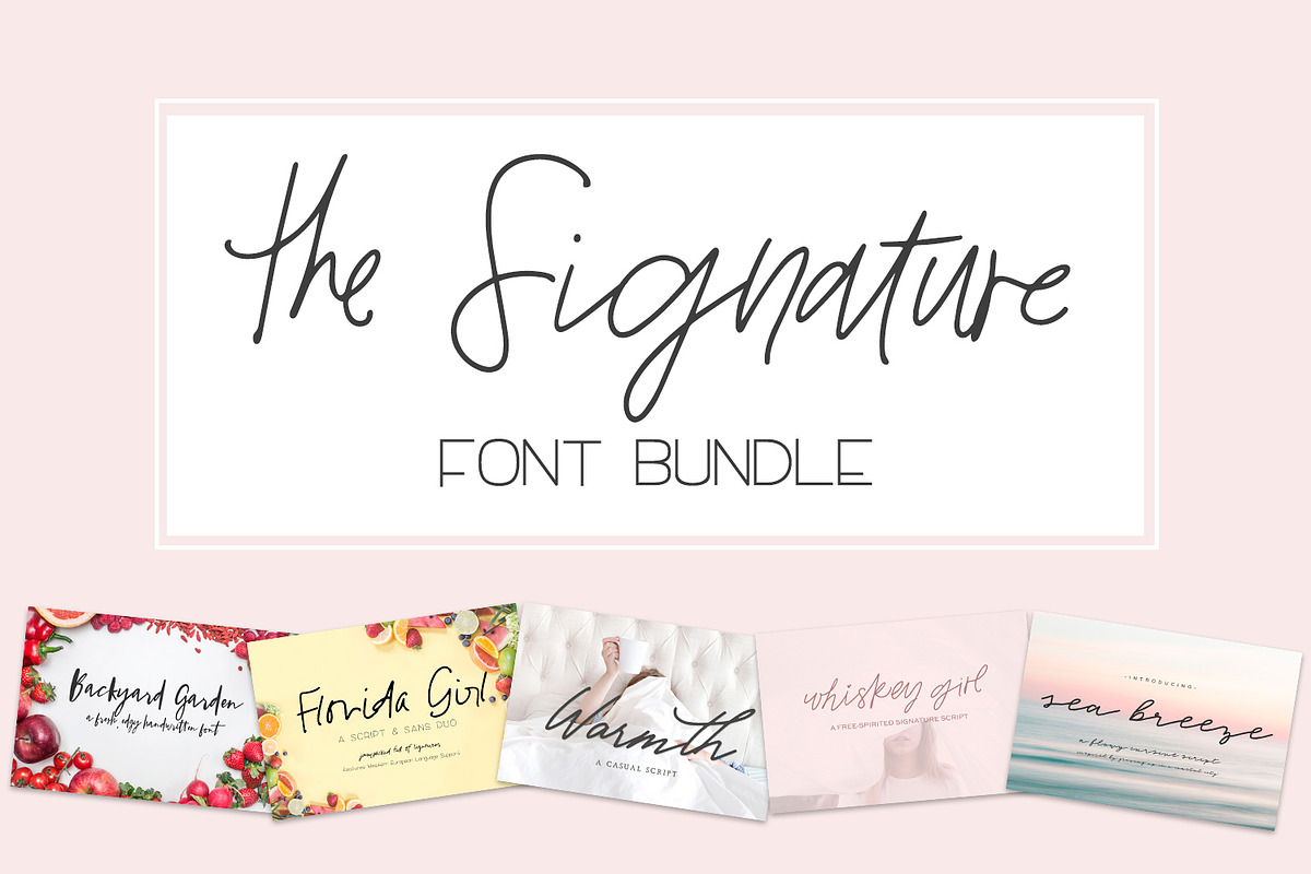The Signature Font Bundle in Fonts - product preview 8