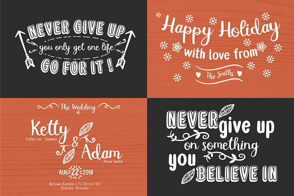 Double smoothie font duo & family in Script Fonts - product preview 6