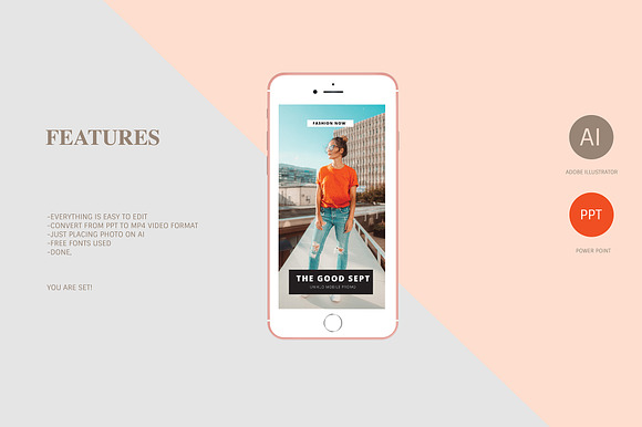 25 Animation instagram Stories in Social Media Templates - product preview 4