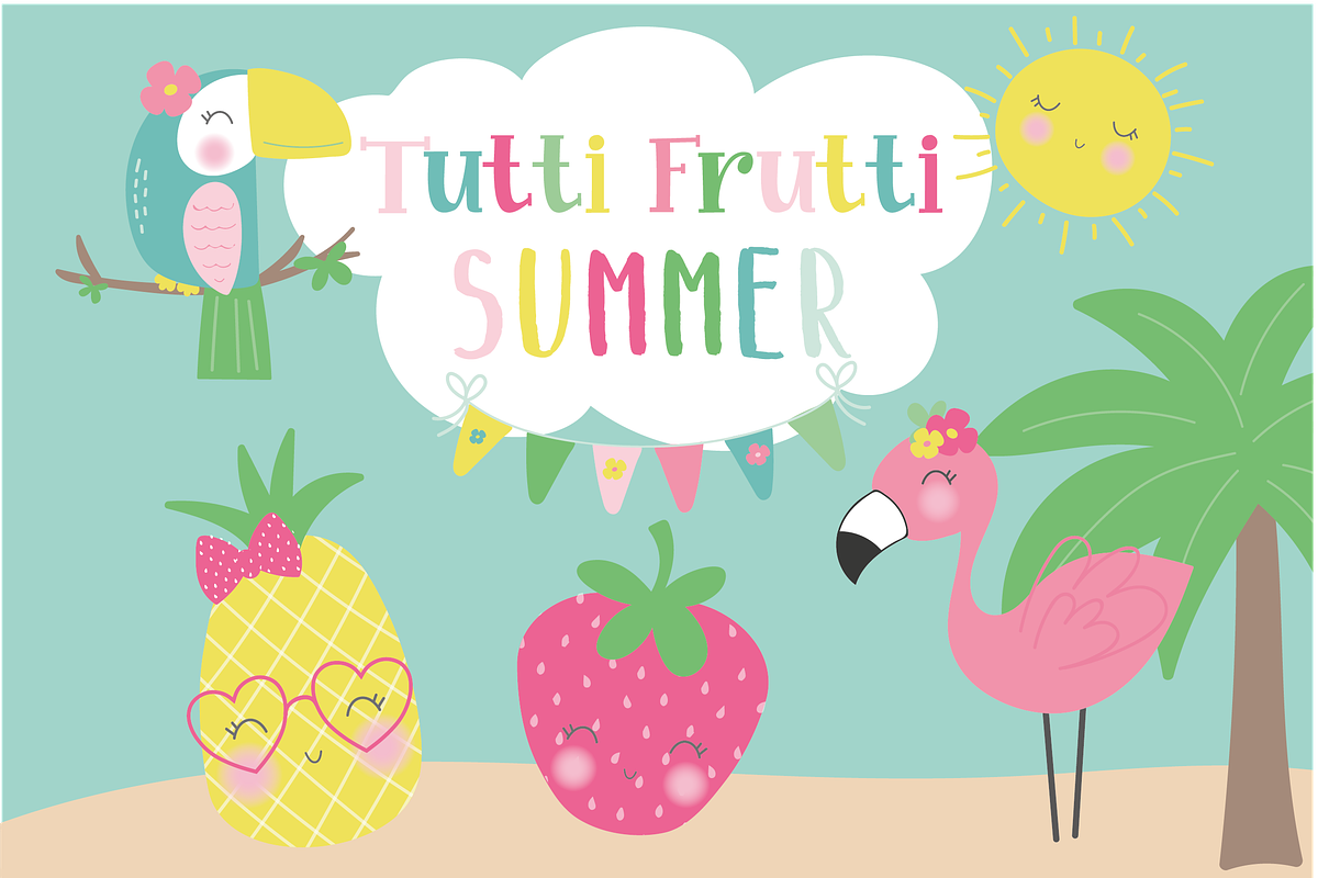 Tutti Frutti Summer Set in Illustrations - product preview 8