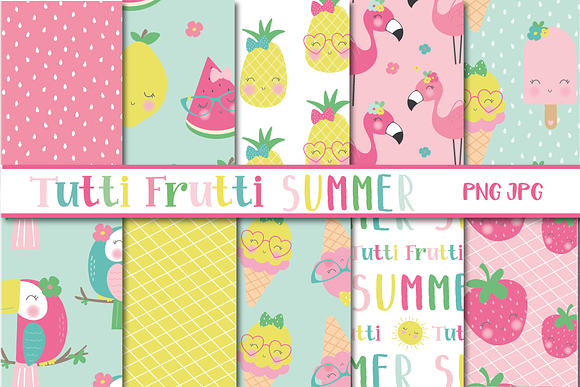 Tutti Frutti Summer Set in Illustrations - product preview 1