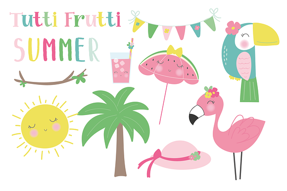 Tutti Frutti Summer Set in Illustrations - product preview 3