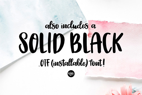 Olesa Watercolor OpenType SVG Font in Script Fonts - product preview 7