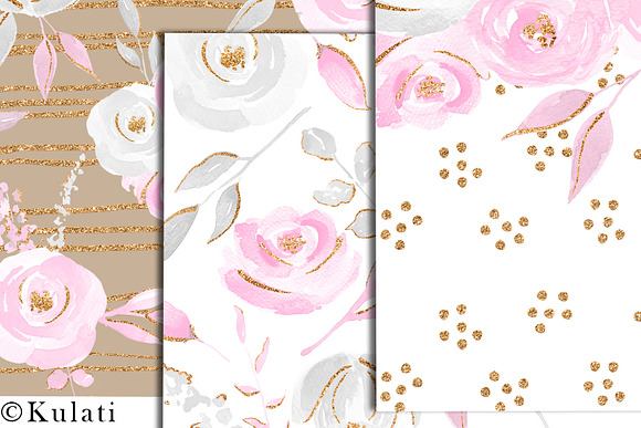 Pink and Grey Floral Patterns in Patterns - product preview 2
