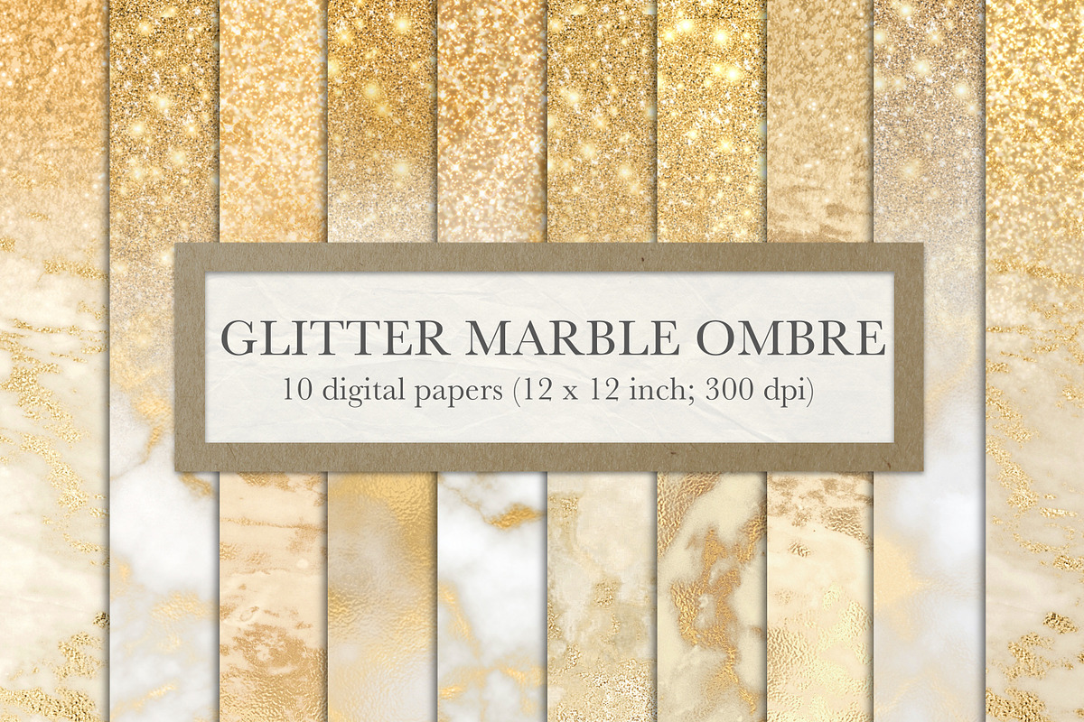 Gold glitter marble ombre in Textures - product preview 8
