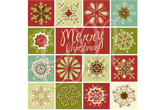 30 Snowflakes Clip Art, Christmas in Illustrations - product preview 1