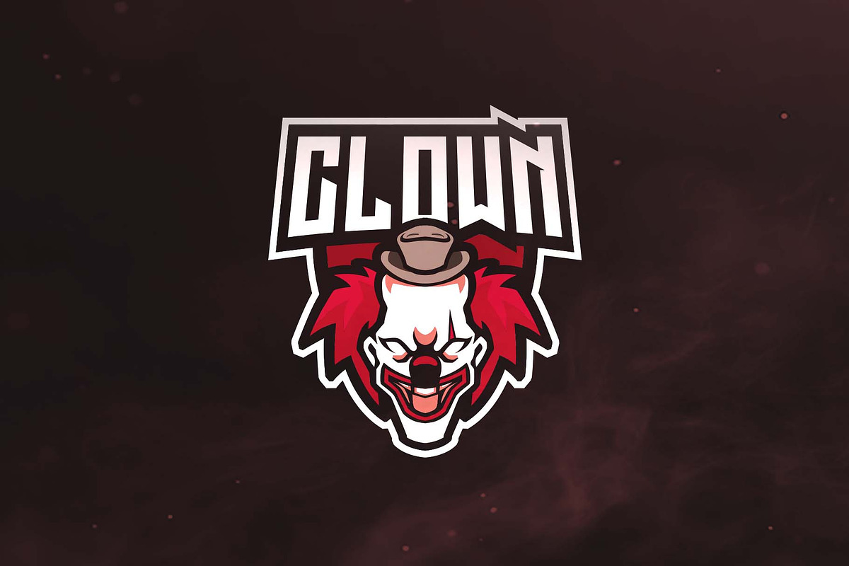 Clown Sport and Esports Logo in Logo Templates - product preview 8