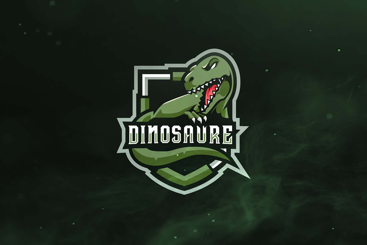 Dinosaure Sport and Esports Logo in Logo Templates - product preview 8