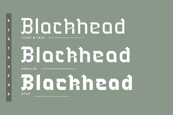 Blackhead Typeface | Font in Blackletter Fonts - product preview 1