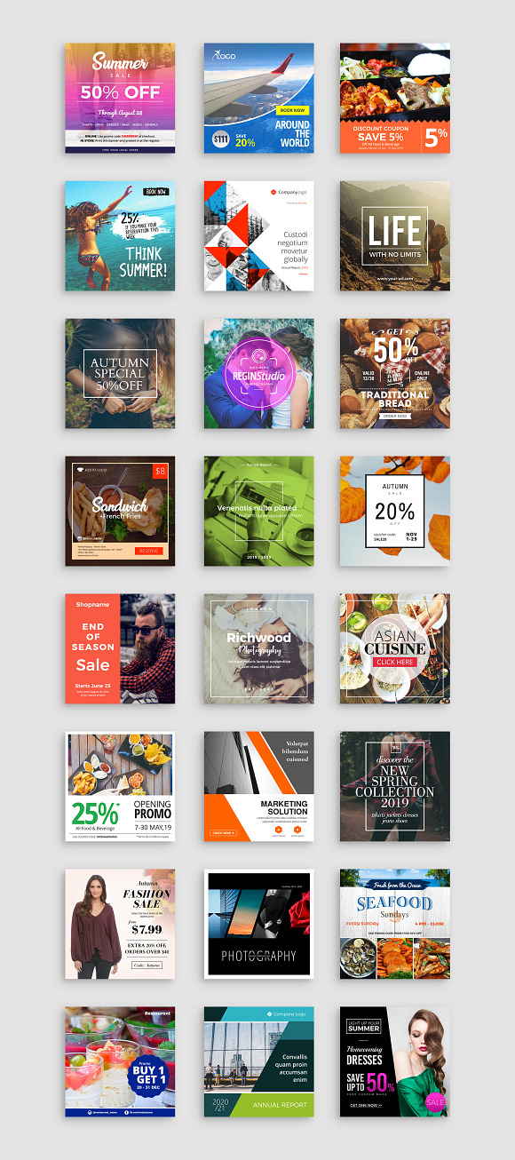 72 Instagram Templates Vol.2 in Instagram Templates - product preview 3