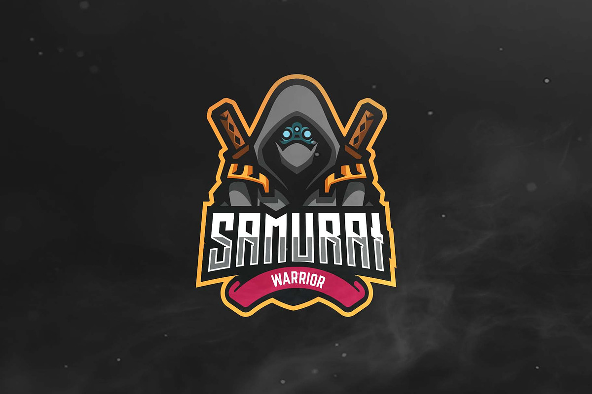 Samurai Sport and Esports Logo in Logo Templates - product preview 8