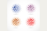Four Molecular Spheres