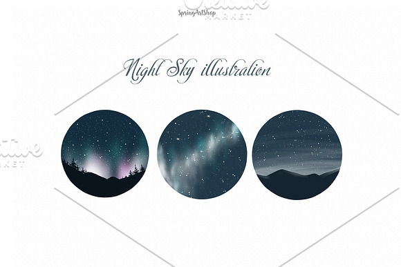 Moon Phases and Constellation in Illustrations - product preview 2