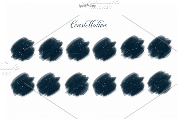 Moon Phases and Constellation in Illustrations - product preview 3