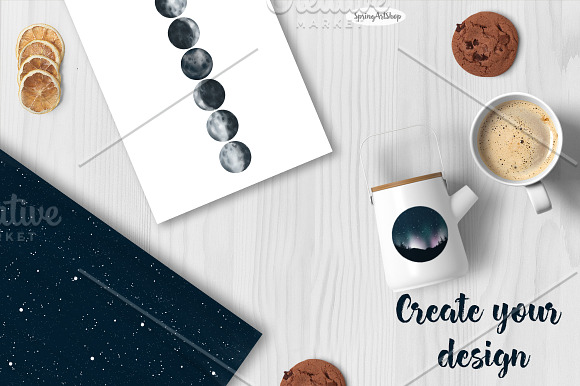 Moon Phases and Constellation in Illustrations - product preview 6