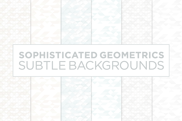 6 Subtle Geometric Backgrounds (w)