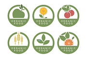 Organic food icons