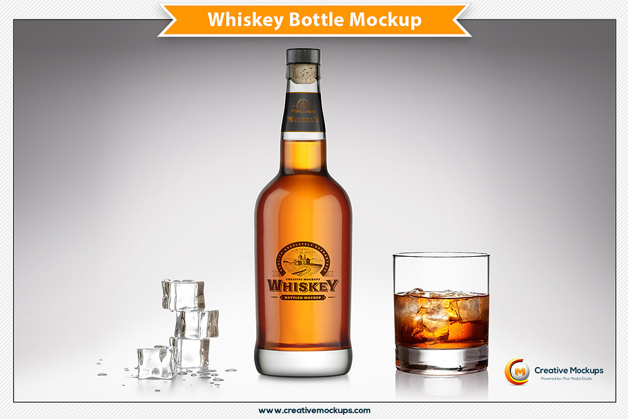 Whiskey Bottle Mockup in Product Mockups - product preview 8