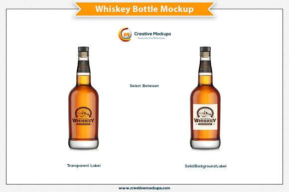 Whiskey Bottle Mockup in Product Mockups - product preview 4