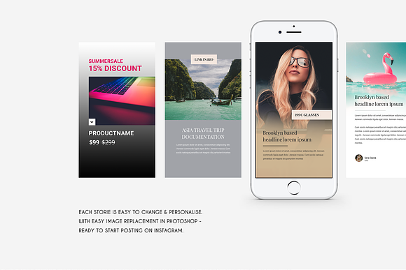 Instagram stories template mix in Instagram Templates - product preview 3