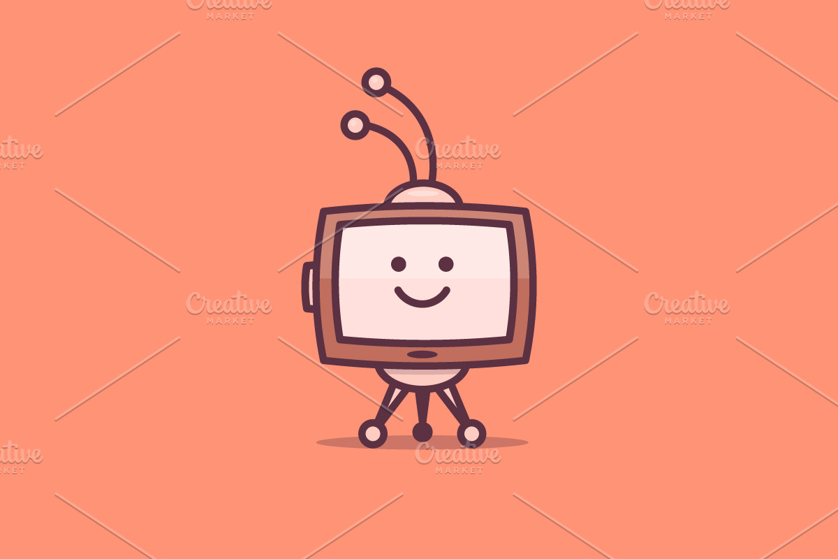 Vintage TV Character in Illustrations - product preview 8